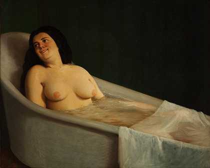 浴室`El Baño (1865) by Prilidiano Pueyrredòn