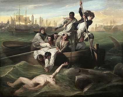 沃森和鲨鱼`Watson and the Shark (1778) by John Singleton Copley