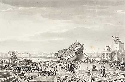 英国人在哥本哈根的最后一次死亡`Englændernes Sidste Dåd I København (1807) by Christoffer Wilhelm Eckersberg