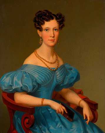 内盖利夫人肖像（e）`Porträt von Frau Negelli(e) (around 1840–1850) by Leopold Fertbauer