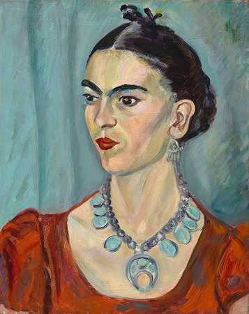 弗里达·卡罗`Frida Kahlo (1933) by Magda Pach