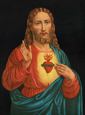 耶稣的心`Heart of Jesus by Unknown