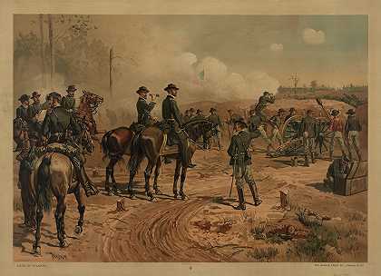 亚特兰大围城`Siege of Atlanta (1887) by Thure de Thulstrup
