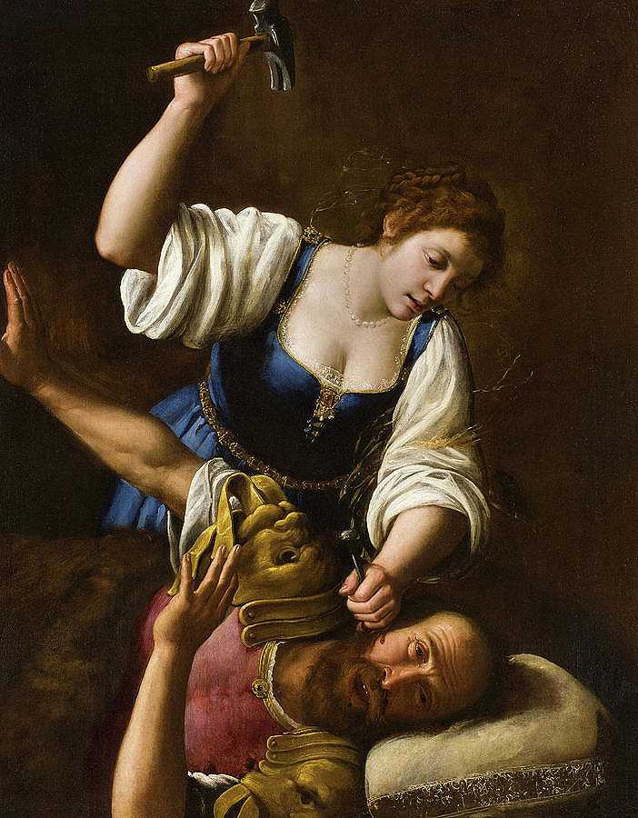 加尔与斯塞拉`Jael and Sisera by Giuseppe Vermiglio
