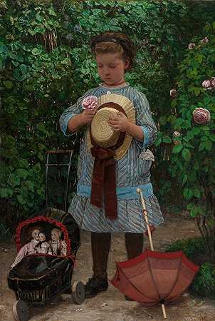 娃娃郊游`The Dollies Outing (1882) by Axel Helsted