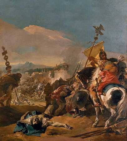 迦太基被俘`The Capture of Carthage (1725–29) by Giovanni Battista Tiepolo