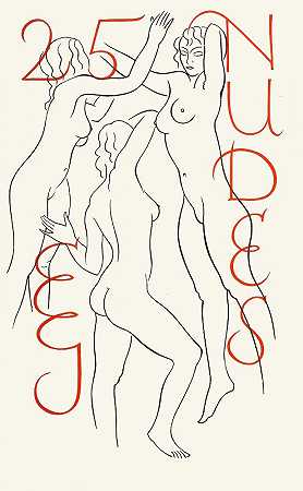 二十五个裸体Pl 01`Twenty~five nudes Pl 01 (1951) by Eric Gill
