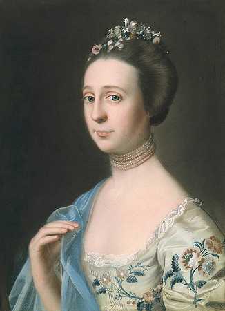 亨利·希尔夫人（安娜·巴雷特）`Mrs. Henry Hill (Anna Barrett) (c. 1765~70) by John Singleton Copley
