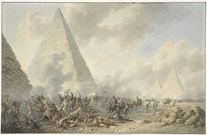 金字塔大战`Battle of the Pyramids (1803) by Dirk Langendijk