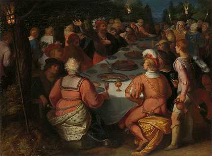 朱利叶斯·西维利斯和巴达维人在一个神圣的小树林里的阴谋`The Conspiracy of Julius Civilis and the Batavians in a Sacred Grove (1600 ~ 1613) by Otto van Veen