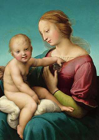 尼科里尼·考珀·麦当娜，1508年`Niccolini-Cowper Madonna, 1508 by Raphael