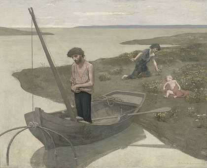可怜的渔夫`The Poor Fisherman by Pierre Puvis de Chavannes