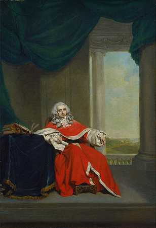 罗伯特·钱伯斯爵士`Sir Robert Chambers (ca. 1789) by Arthur William Devis