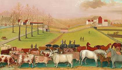 康奈尔农场`Cornell Farm by Edward Hicks