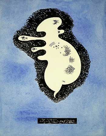 为每个人学习`Study for Chacun pour soi by Wassily Kandinsky