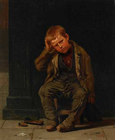 这个角落没钱`This Corner Don’t Pay (1875) by John George Brown
