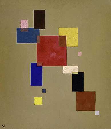 十三个长方形`Thirteen Rectangles by Wassily Kandinsky