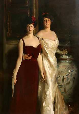 埃娜和贝蒂，亚舍和韦特海默太太的女儿`Ena and Betty, daughters of Asher and Mrs. Wertheimer (1901) by John Singer Sargent