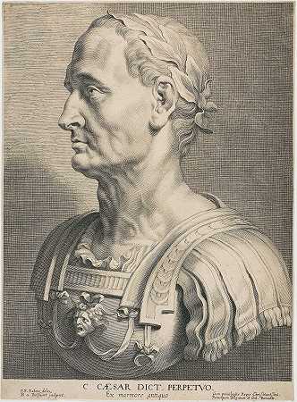 永远的独裁者朱利叶斯·凯撒`Julius Caesar, Perpetual Dictator (1629–1635) by Boëtius Adamsz. Bolswert