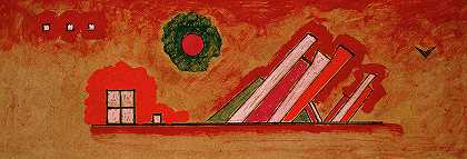 无标题，1929年`Untitled, 1929 by Wassily Kandinsky