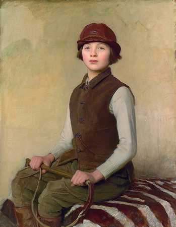 马鞍工她女儿`The Saddlers Daughter (1923~1924) by George Spencer Watson