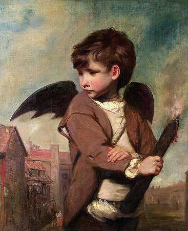丘比特饰演林克男孩，1774年`Cupid as Link Boy, 1774 by Joshua Reynolds