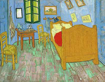 卧室，阿尔勒，1889年`The Bedroom, Arles, 1889 by Vincent van Gogh