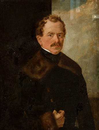 格拉詹·鲁多夫斯基肖像`Portrait of Gracjan Rudowski (1848) by Feliks Pęczarski