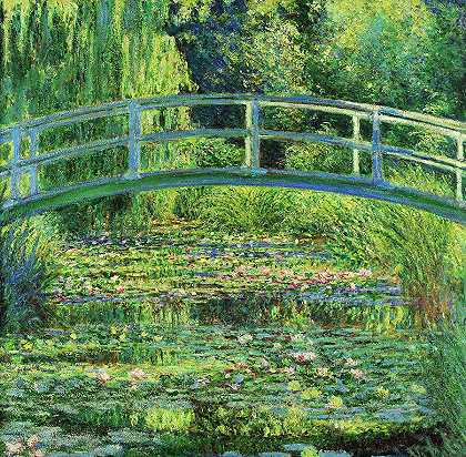 睡莲池，约1899年`The Water-Lily Pond, c. 1899 by Claude Monet