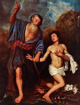 以撒的祭品`The Sacrifice of Isaac by Antonio Pereda y Salgado