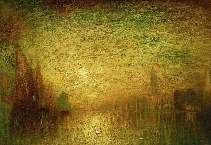 威尼斯日落`Venetian Sunset by George Hirst Bogert