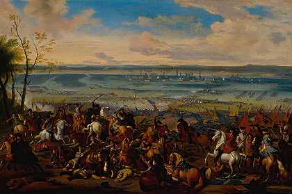 都灵梅伦战役`Battle of Torino Meulen by Adam Frans van der Meulen