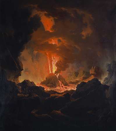 维苏威火山喷发`Eruption Of Mount Vesuvius (1796) by Michael Wutky