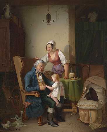 祖父的喜悦`Großvaters Freude (1883) by Emil Bauch