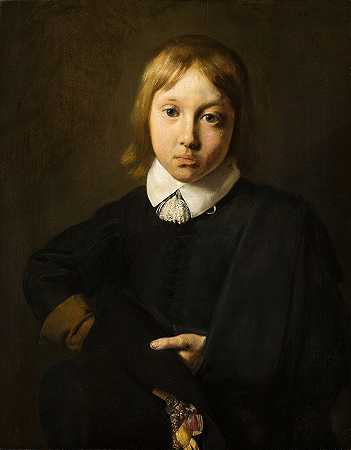 一个六岁男孩的肖像`Portrait of a Boy,Aged Six (1654) by Jan de Bray