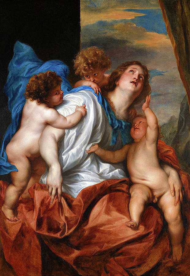 慈善组织，1627-1628年`Charity, 1627-1628 by Anthony van Dyck