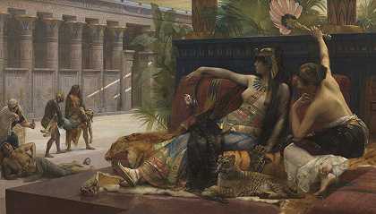 克利奥帕特拉在死刑犯身上测试毒药`Cleopatra testing poisons on condemned prisoners (1887) by Alexandre Cabanel