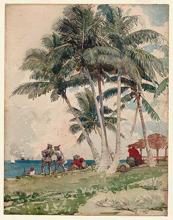 海盗`The Buccaneers (1885) by Winslow Homer