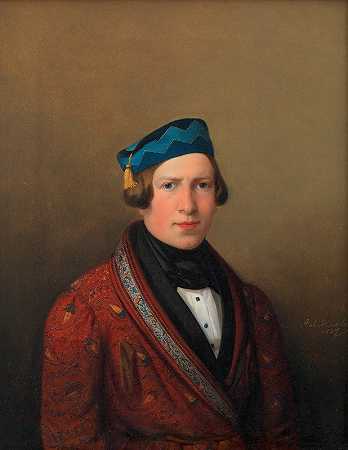 无名男子（维纳·比格尔）`Unbekannter Mann (;Wiener Bürger) (1837) by Anton Haala