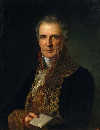 何塞·马里亚·迪亚斯·德阿斯纳尔肖像`Portrait of José María Díez de Aznar (1832) by Bernat López Piquer