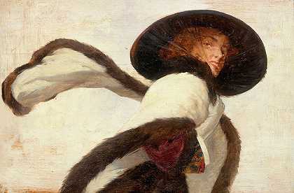 女L围巾`Femme à lécharpe (1910)