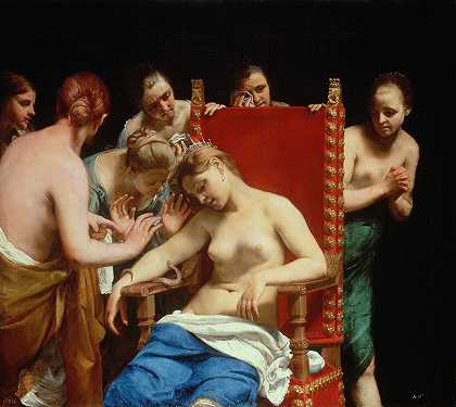 克里奥派特拉之死`The Death of Cleopatra (1659~1663) by Guido Cagnacci