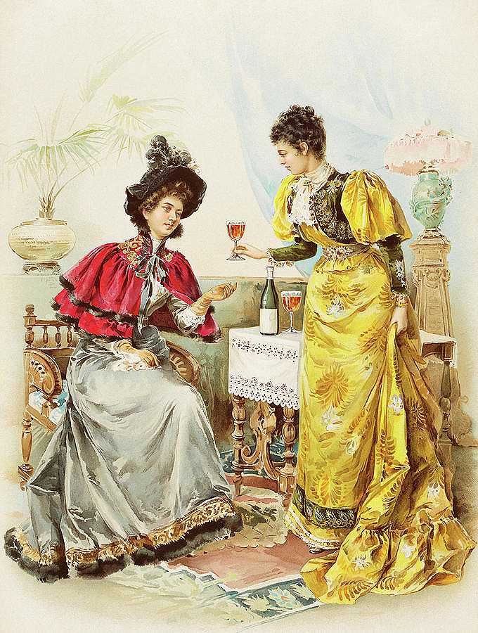 饮料广告，·Advertisement for a Beverage, 19th Century by Popular Graphic Arts