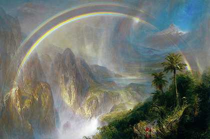 热带雨季，1866年`Rainy Season in the Tropics, 1866 by Frederic Edwin Church