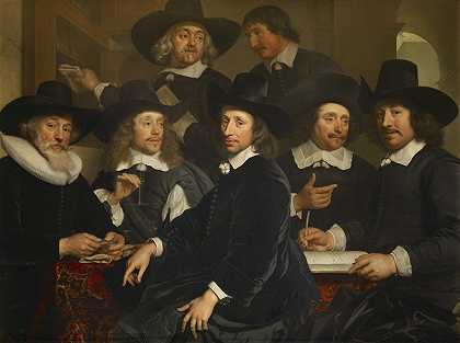 欧德兹家的摄政者们`The regents of the Oudezijds Huiszittenhuis (1656) by Jürgen Ovens