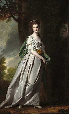 托马斯·斯科特·杰克逊夫人`Mrs. Thomas Scott Jackson (c. 1770~1773) by George Romney