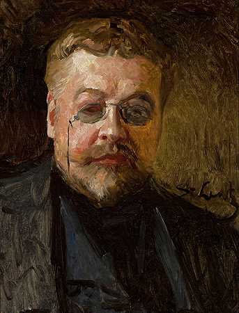 亨利克·皮特科夫斯基肖像`Portrait of Henryk Piątkowski by Stanisław Lentz