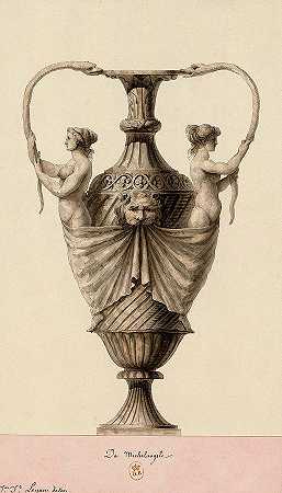 米开朗基罗，花瓶`Da Michelangelo, Vases by Jean-Jacques Lequeu