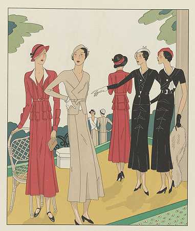 艺术品味美，L《女性优雅》，1932年6月，第142期，12年级，第19页`Art – Goût – Beauté, Feuillets de l élégance féminine, Juin 1932, No. 142, 12e Année, p. 19 (1932) by H. Rouit