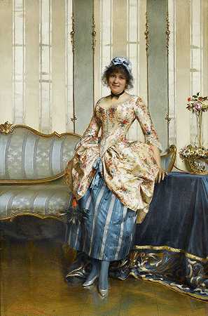 优雅的女仆`An Elegant Maid by Frédéric Soulacroix